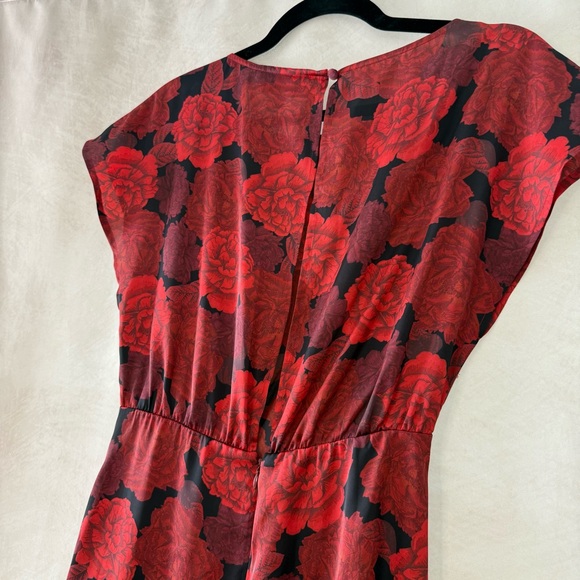 NWT L'Academie The Elaina Mini Dress in Red Peony - Picture 9 of 14